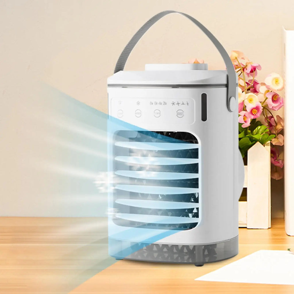 Cooler Fan For Room Cool Air Fan Personal AC Cooler Cool Gadgets Quiet With Timer Small Rechargeable Humidifier Evaporative