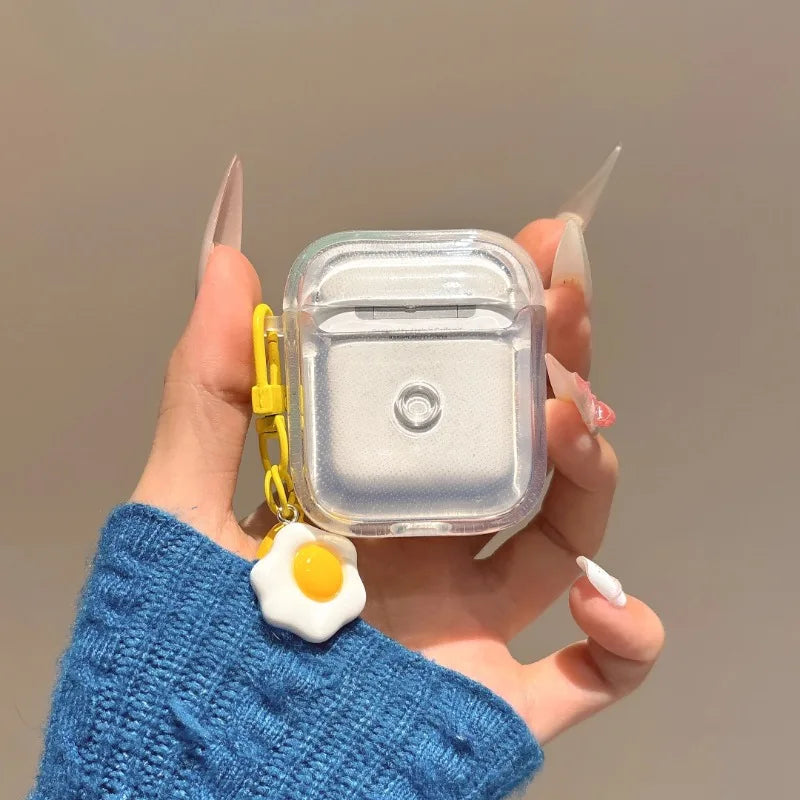 Earphone Case For Airpods Pro 2 3 1 4 Cover Ins Yellow Hot Pot Vegetables Protective Headphones Case For Airpods 4 Funda Cover