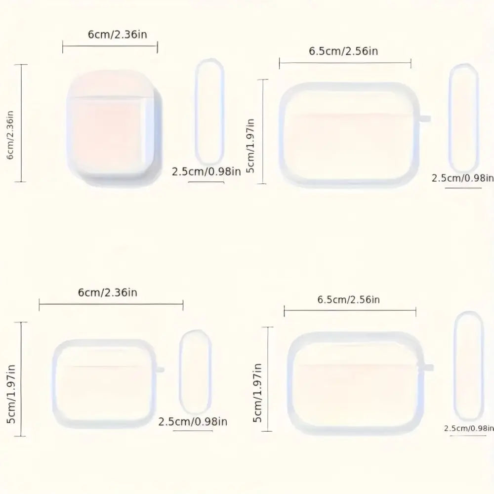 Cute Silver Bowknot Headphones Case with Pendant Clear Protective Shell Shockproof TPU Soft Cover for Airpods 4/3/2/1/pro2/pro