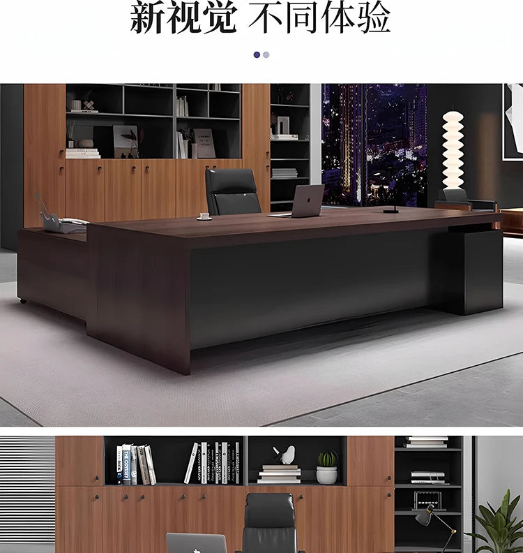 Cabinet Aesthetic Modern Desk Black Unique Gaming Computer Office Desk Design Writing Biurka Komputerowe Home Accessories