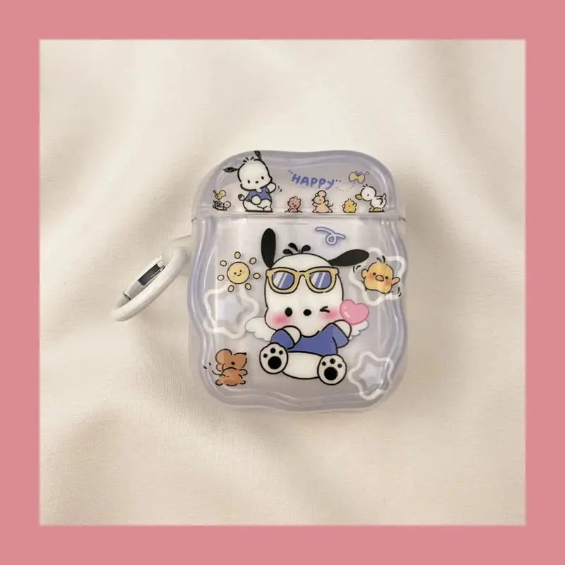 Cute Cartoon Case for AirPods 4 Protective Case for AirPods Pro2 Pro3 Pro 3 2 1 Headphone Case with Keychain