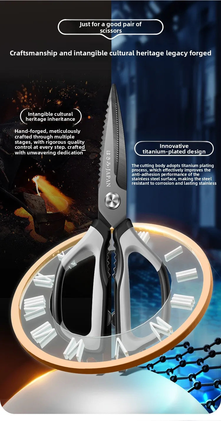Kitchen Scissors All Purpose  kitchen gadgets utensils Stainless Steel Cooking Shears for Cutting Meat Food Fish Poultry