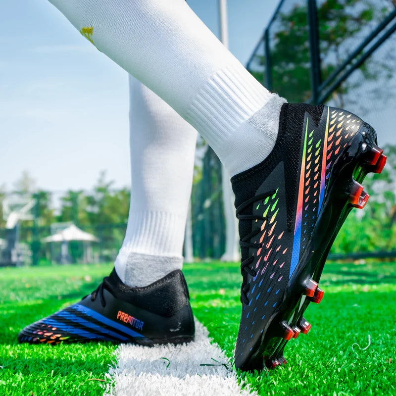 Soccer Shoes Men's Women TF/FG Football Boots Non-Slip Cleats Traning Grass Sneakers Teenagers Outdoor Breathable Sport Footwear