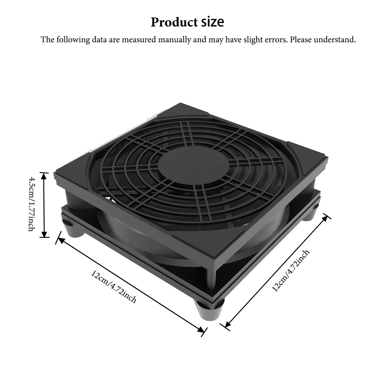 CX FUTRUE The 5V USB-powered fan supports three-speed adjustment and is suitable for cooling electronic devices such as routers.