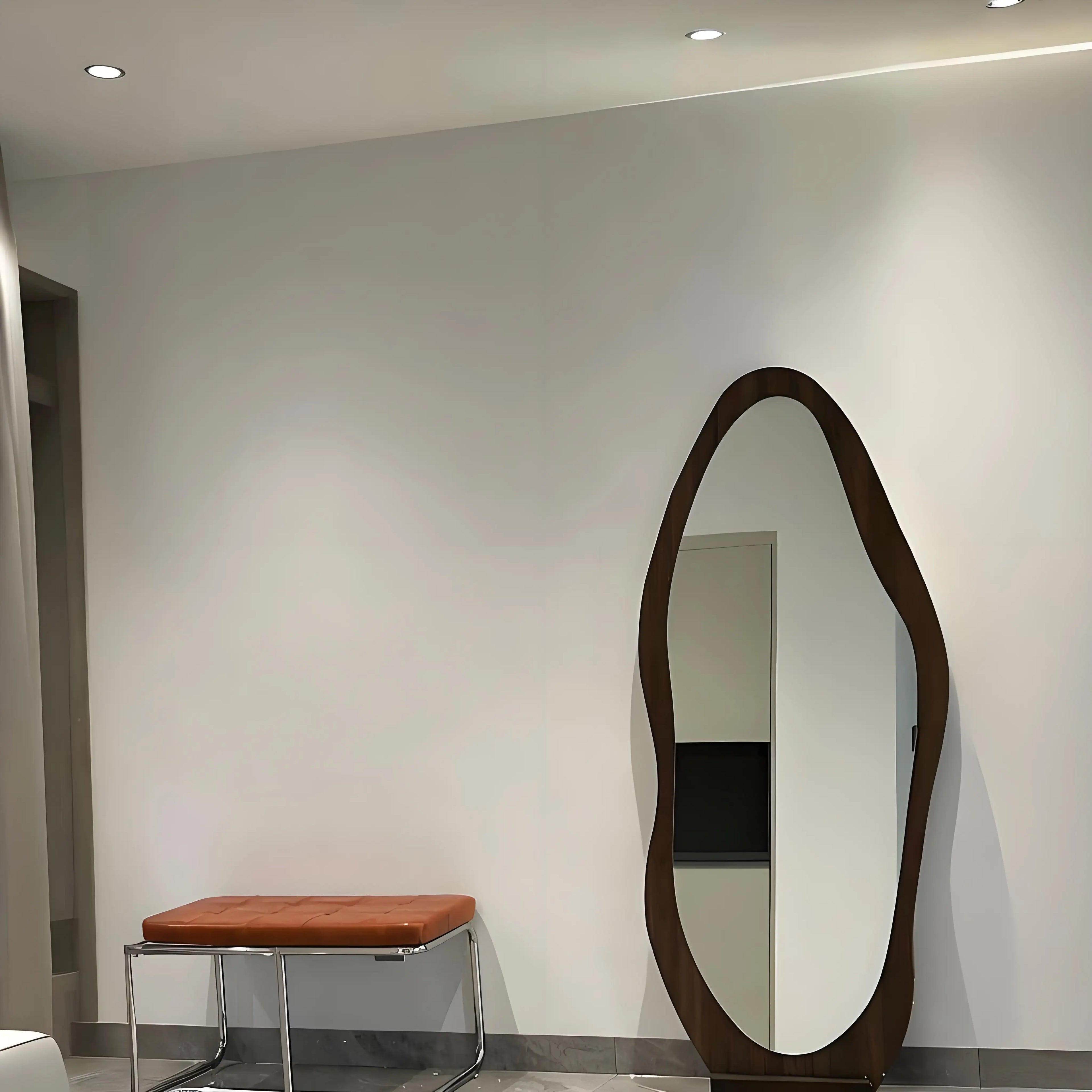 Full body mirror Internet celebrity special-shaped mirror home floor mirror bedroom wall-mounted dressing mirror fitting mirror