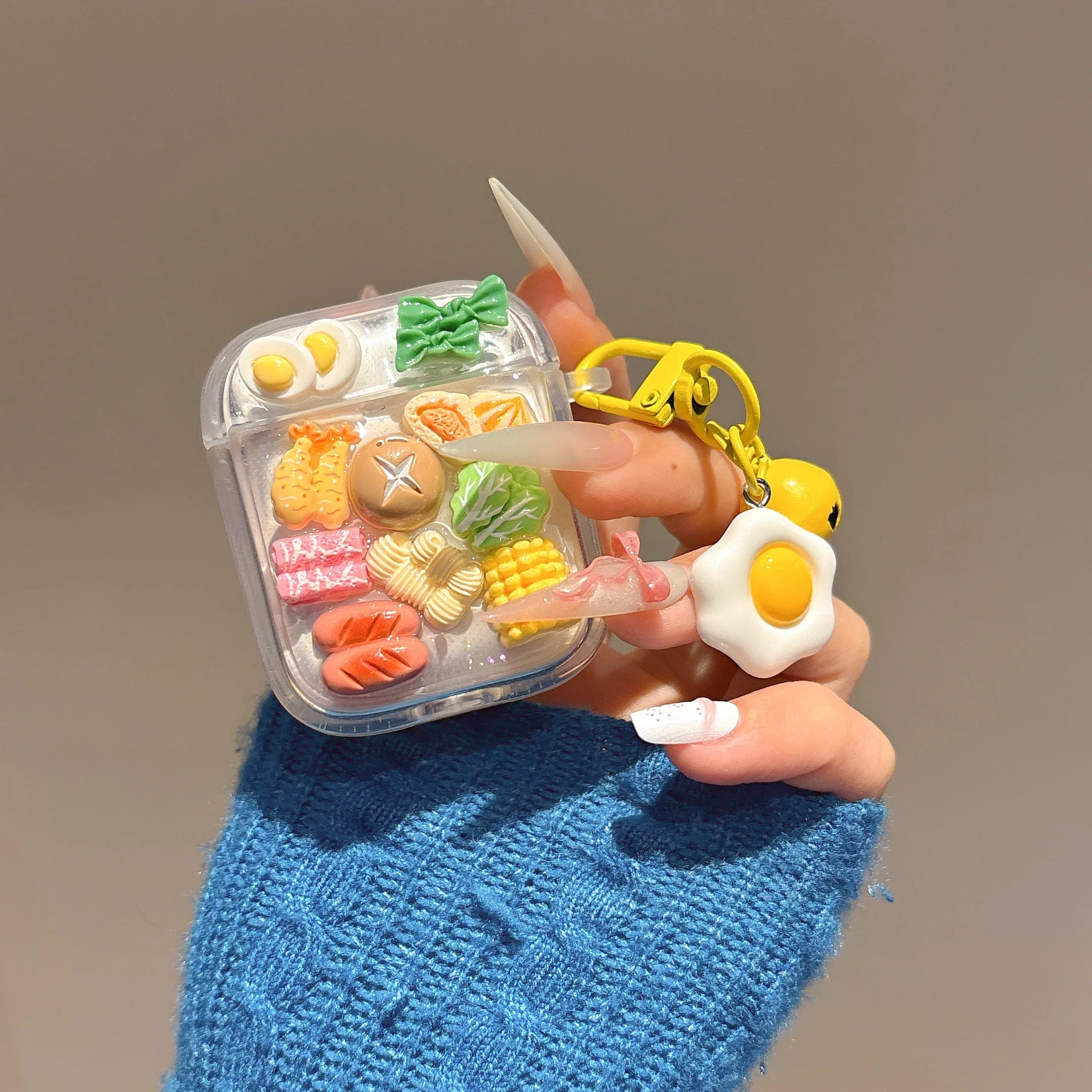 Earphone Case For Airpods Pro 2 3 1 4 Cover Ins Yellow Hot Pot Vegetables Protective Headphones Case For Airpods 4 Funda Cover