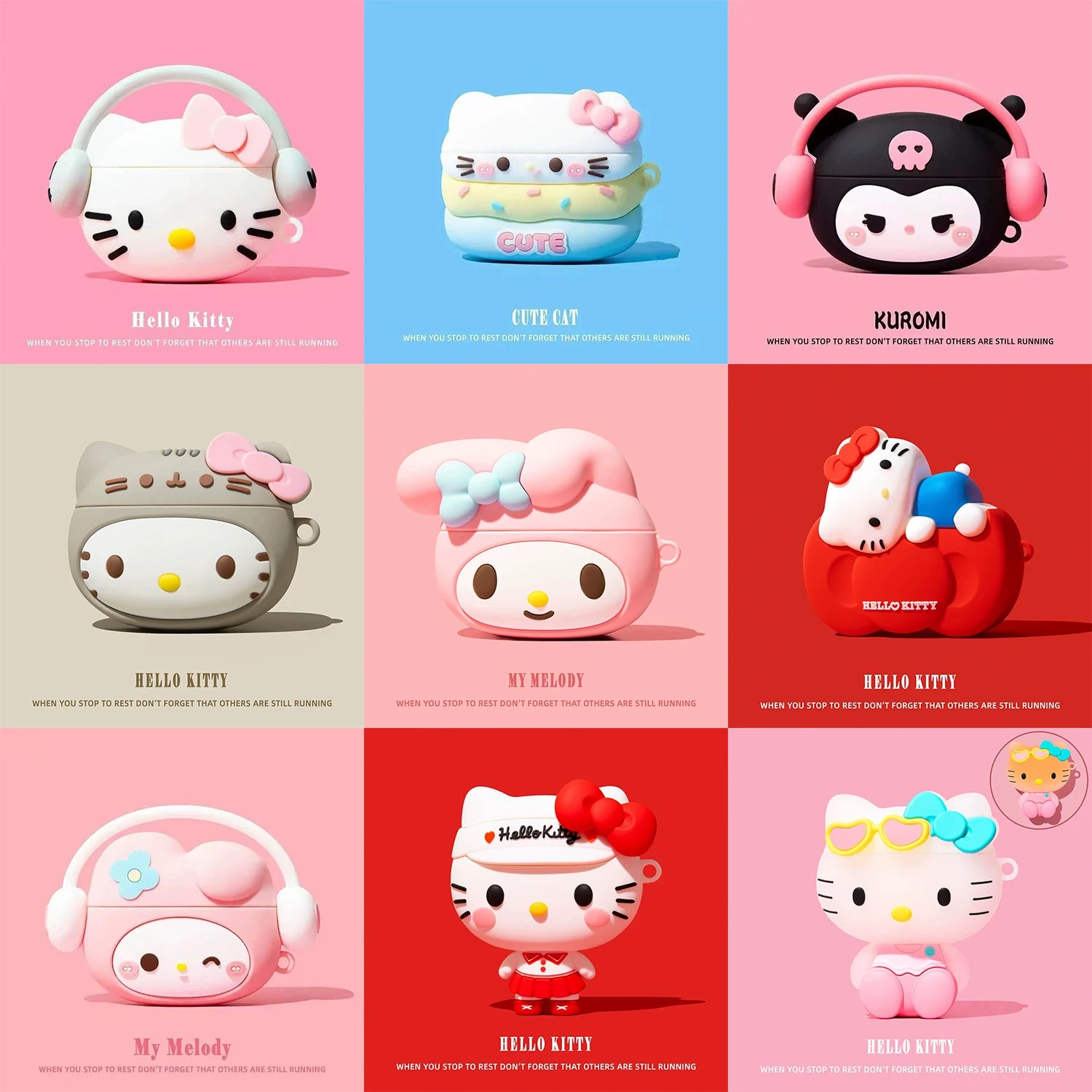 cute cartoon Case For AirPods Pro3 soft shell Wireless earphone For AirPods 4 Pro2 3 case Earphone Accessories Protective Cover