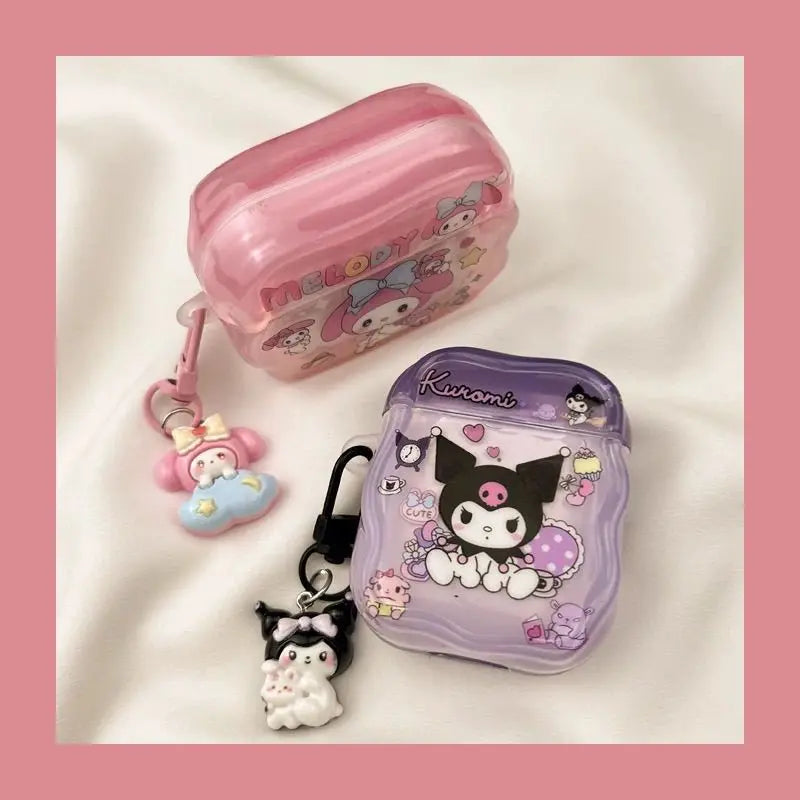 Cute Cartoon Case for AirPods 4 Protective Case for AirPods Pro2 Pro3 Pro 3 2 1 Headphone Case with Keychain
