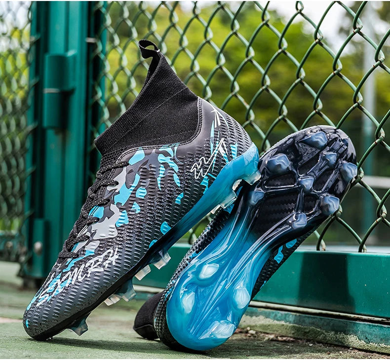 FG Studs Double Star Soccer Cleats with Anti Slip Grip for Superior Traction and Stability on Field