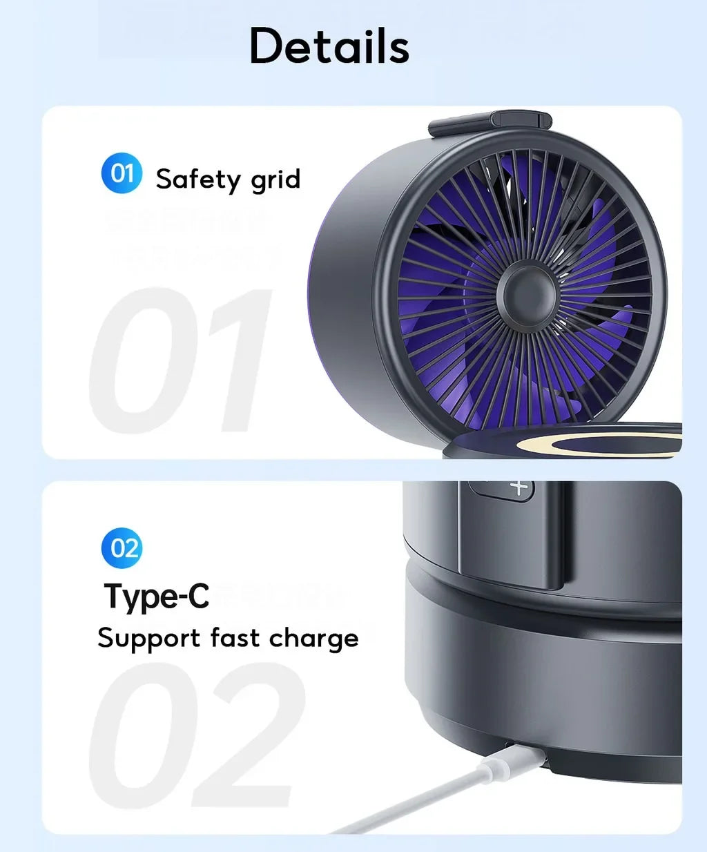 Eary Multifunctional Electric Fan Desktop Wall Mount Fan with Light LED Display Wireless Remote Control Home Air Circulation Fan