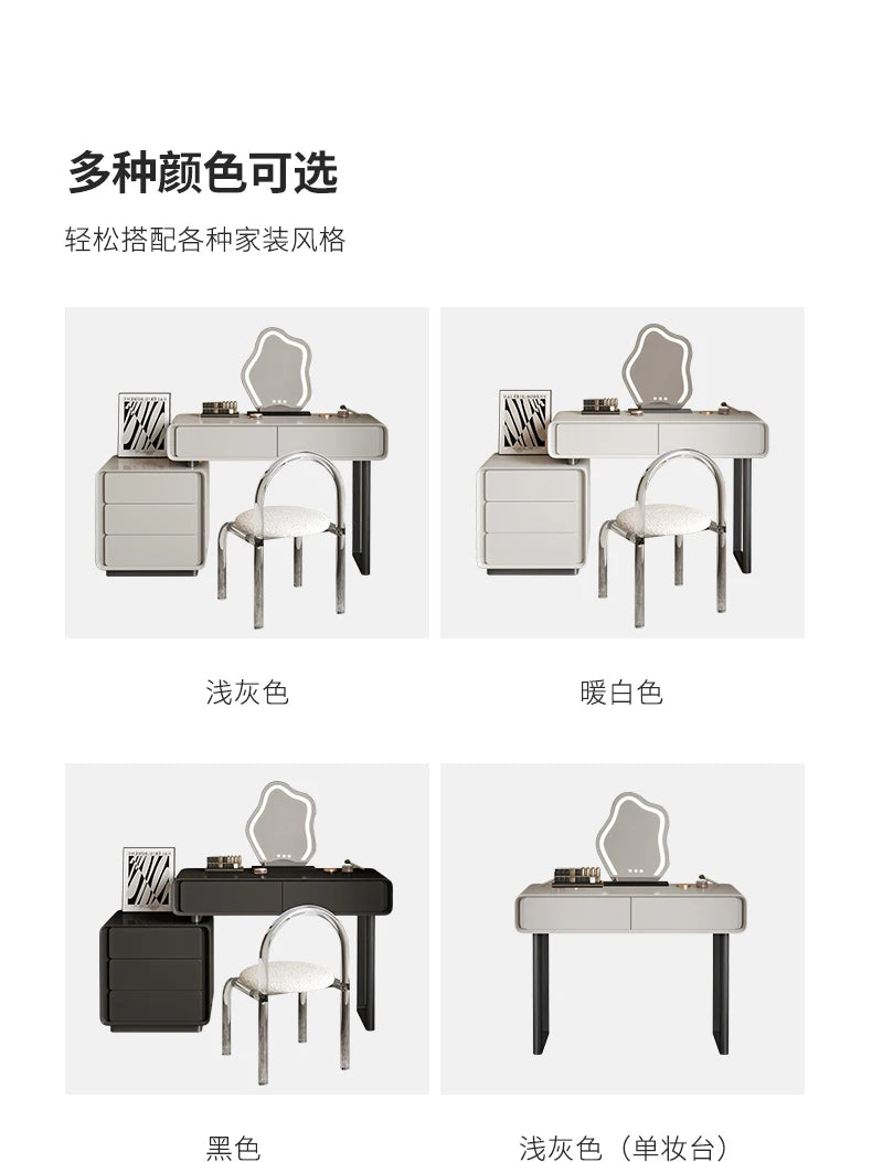 Modern Vanity Table Storage Dressing Mirror Vanity Table Drawer Makeup Tocador De Maquillaje Mueble Con Espejo Bedroom Furniture