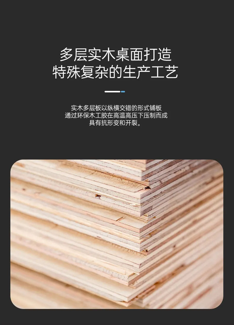 Solid Wood Gaming Desk Top with Monitor Riser Stand Charging Shelf & USB Hub Hidden Storage USB Dock for PC Gaming Setup