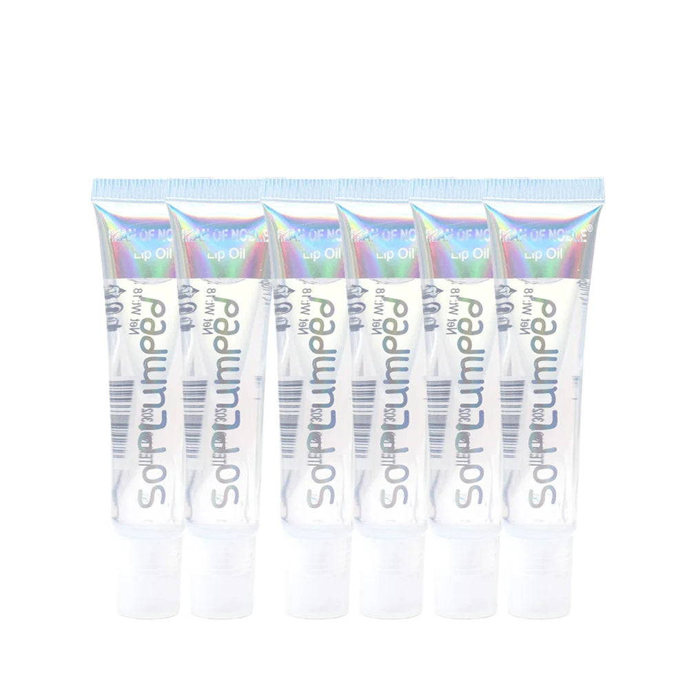 6Pcs Fruity Flavor Watery Glossy Lip Gloss Set Clear Lip Gel Hydrating Moisturizing Lip Gloss Women Lips Makeup Wholesale