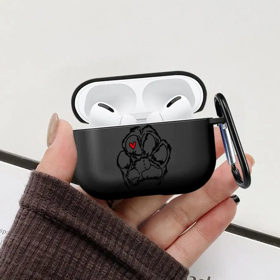 Earphone Cases Cover Case For Airpods 1 Pro3 Pro 2 3 Pro2 4 Pet Heart Paws