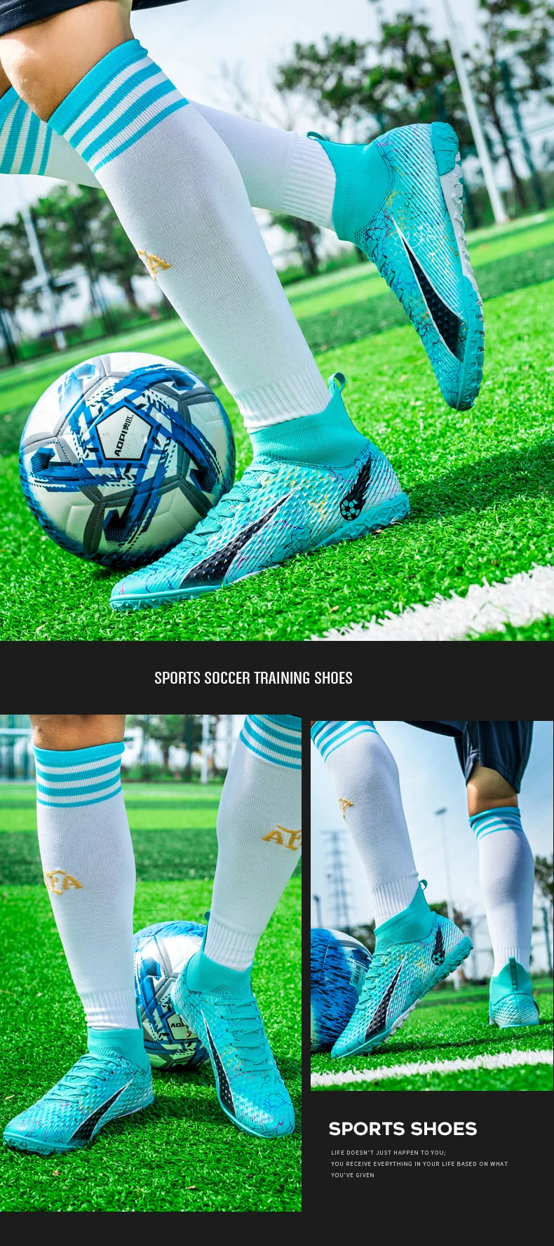 Men Soccer Shoes Kids Football Boots Women Professional Soccer Cleats Antiskid Chaussure TF/FG Outdoor Athletic Football Shoes