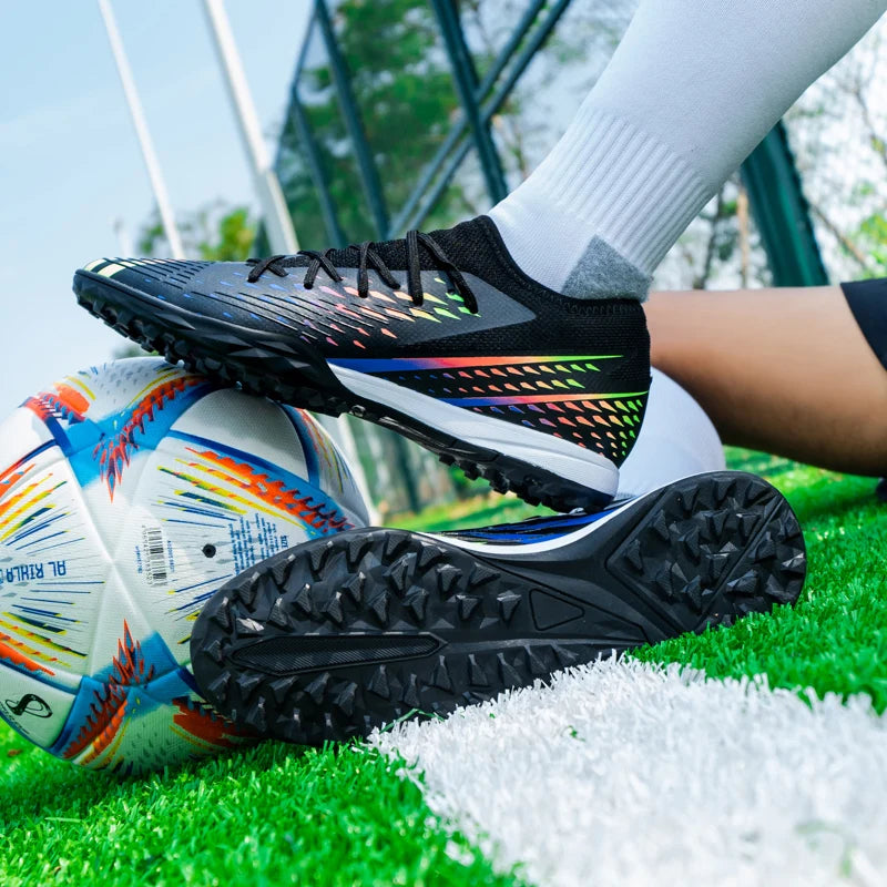 Soccer Shoes Men's Women TF/FG Football Boots Non-Slip Cleats Traning Grass Sneakers Teenagers Outdoor Breathable Sport Footwear