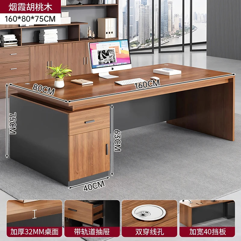 Cabinet Aesthetic Modern Desk Black Unique Gaming Computer Office Desk Design Writing Biurka Komputerowe Home Accessories