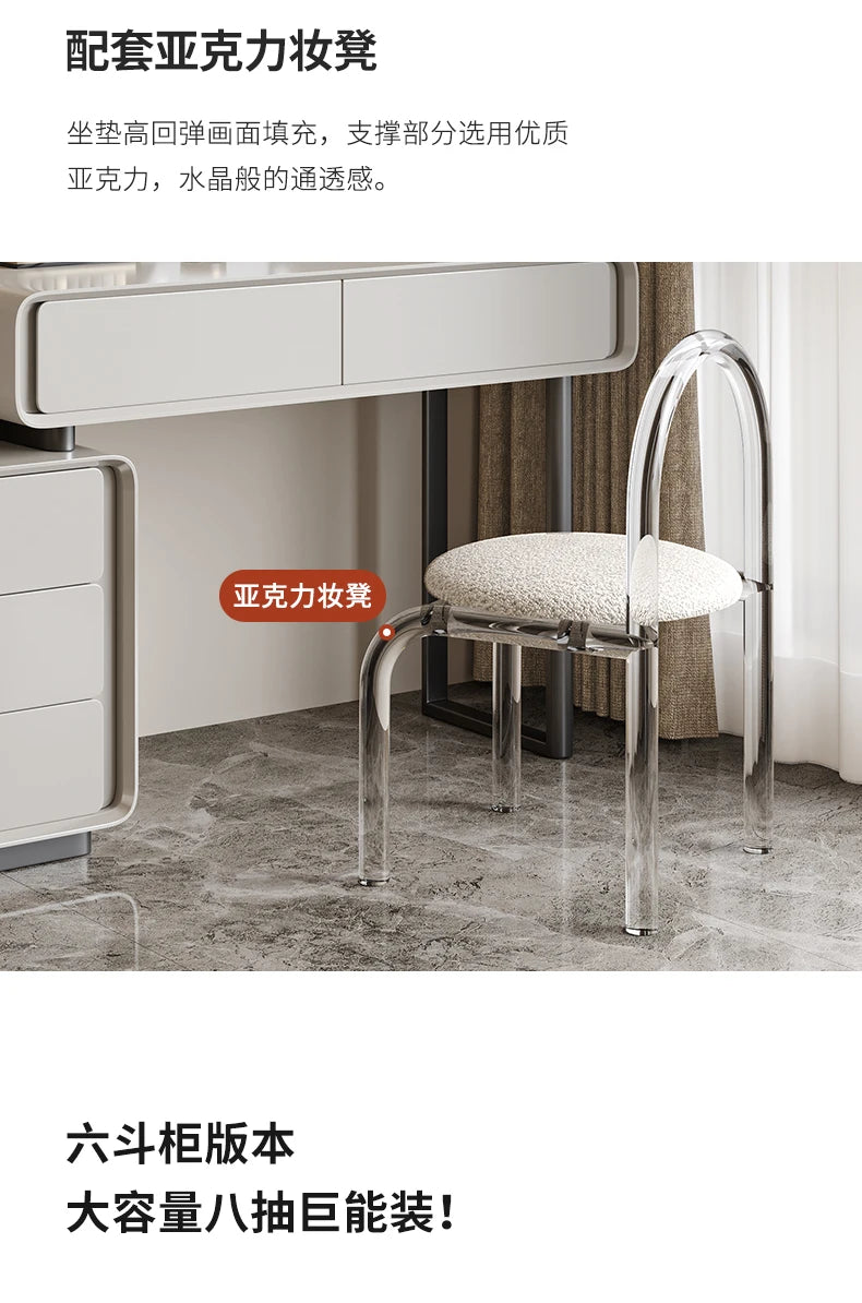 Modern Vanity Table Storage Dressing Mirror Vanity Table Drawer Makeup Tocador De Maquillaje Mueble Con Espejo Bedroom Furniture