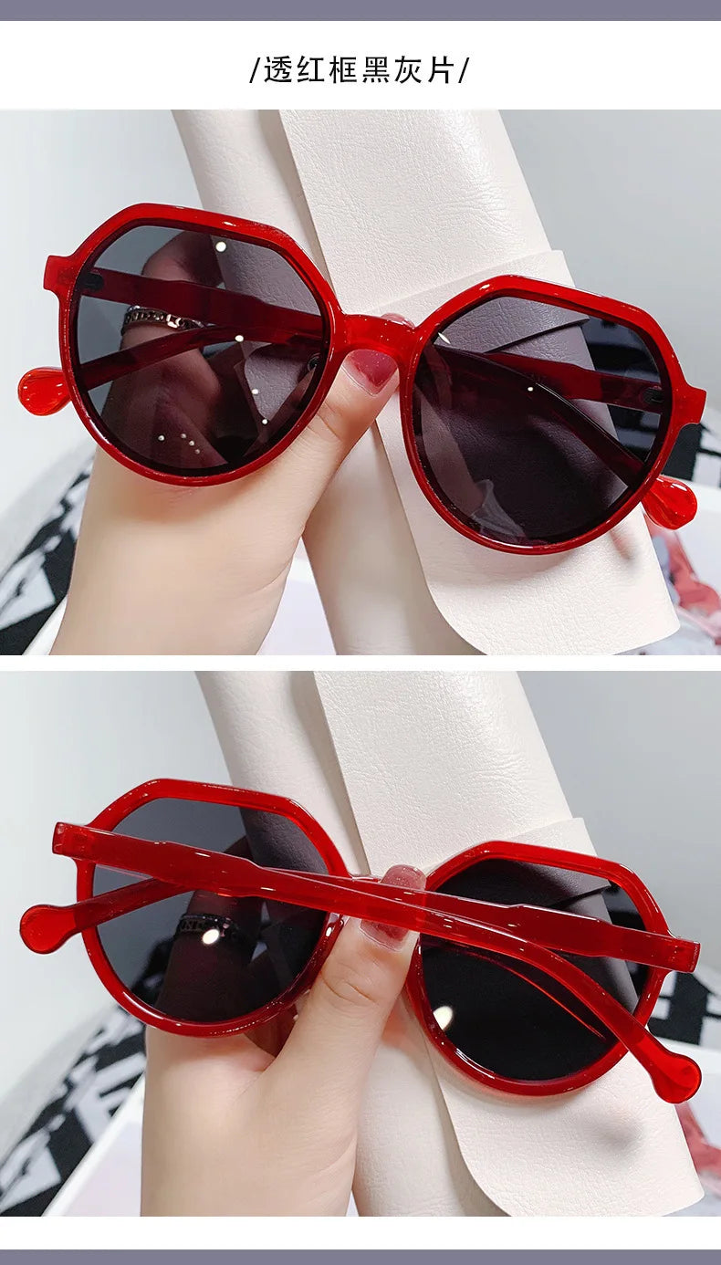 Sunglasses for Women Geometry Shape Frame Fashion Glasses Vintage Big Sunshades Shades Очки Солнечные Женские Очки 선글라스