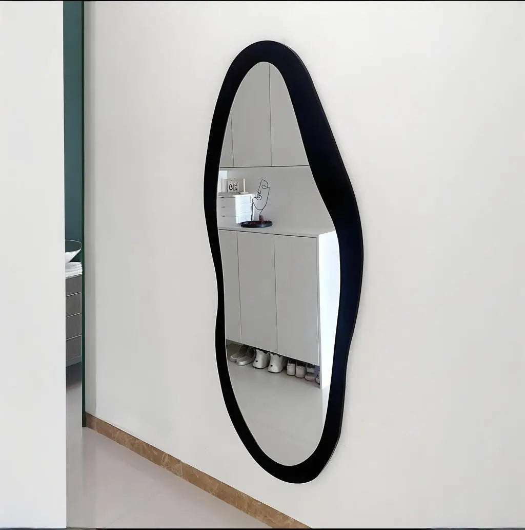 Full body mirror Internet celebrity special-shaped mirror home floor mirror bedroom wall-mounted dressing mirror fitting mirror