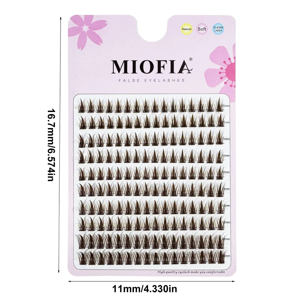 10 row anime lashes Cosplay lash natural wispy  Natural Mink Eyelashes  3D individual manga eyelash clusters   Makeup tools