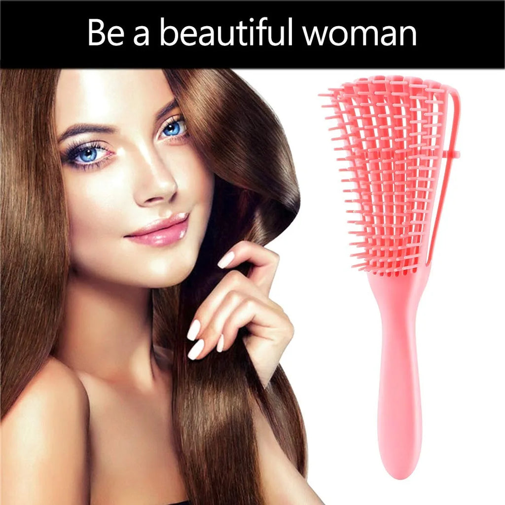 Hair Brush for Women's Afro America/African Hair Textured 3a to 4c Kinky Wavy/Curly/Coily/Wet/Dry/Oil/Thick/Long Hair