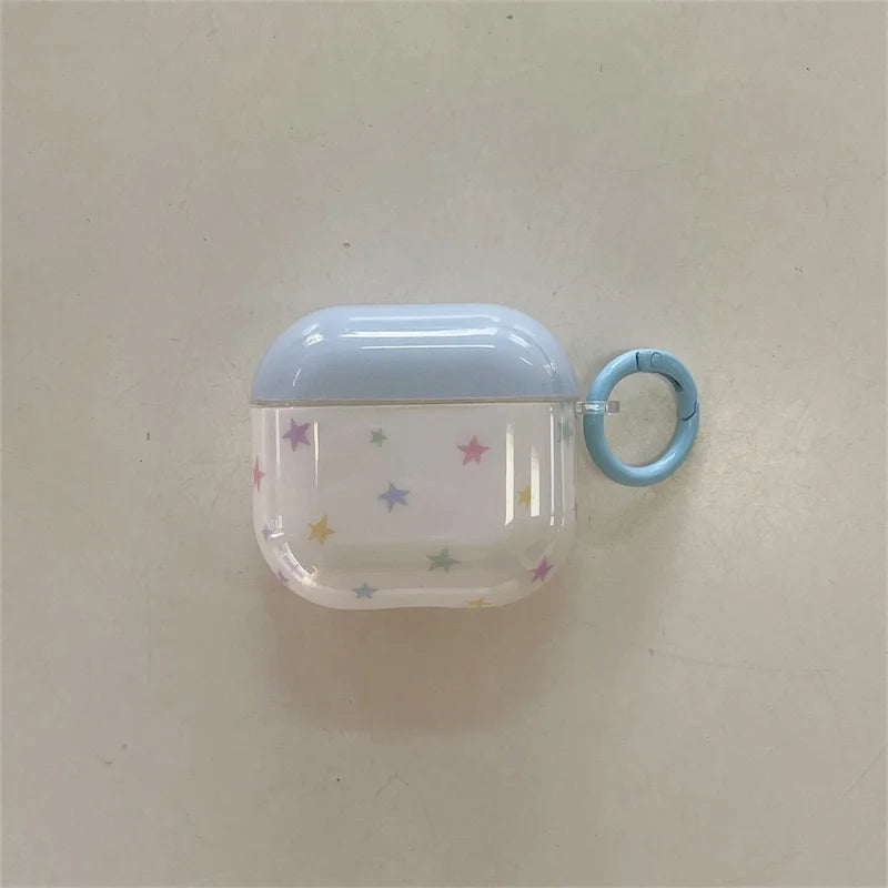 Colorful Stars For iPhone Headphone Case Airpods4 Wireless Bluetooth Headphone Case Airpodpro2 iPod Headphone Case Airpods3 Case