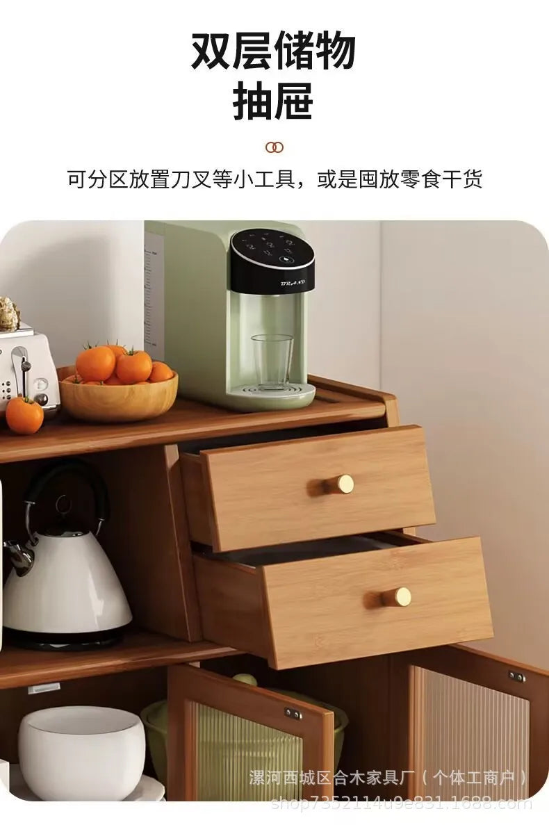 Kitchen Island Buffet Cabinet with Storage, 36.6" Large Sideboard Buffet Cabinet, Farmhouse Kitchen Cabinet Display Cabinet