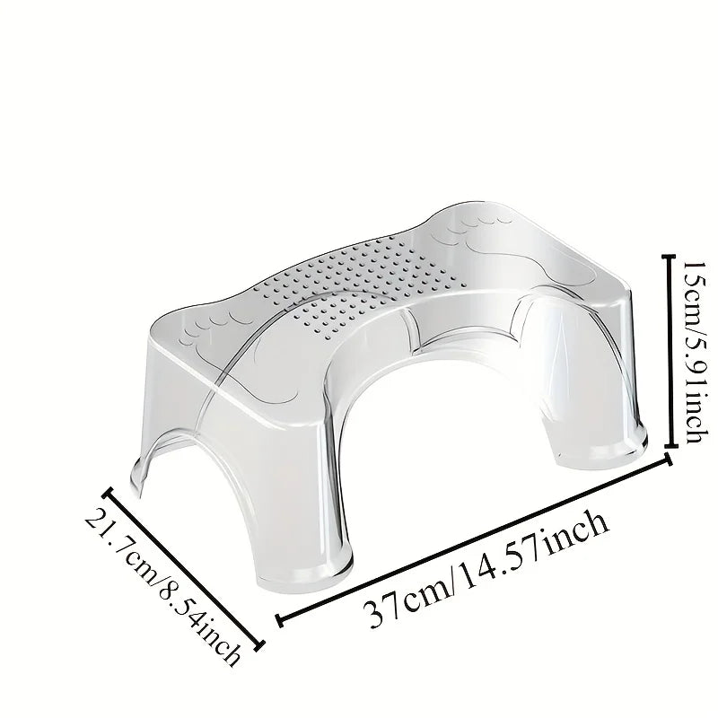 Modern Toilet Stool - Waterproof, Non-Slip Footrest for Adults & Elderly. Easy-Clean, No Electricity.