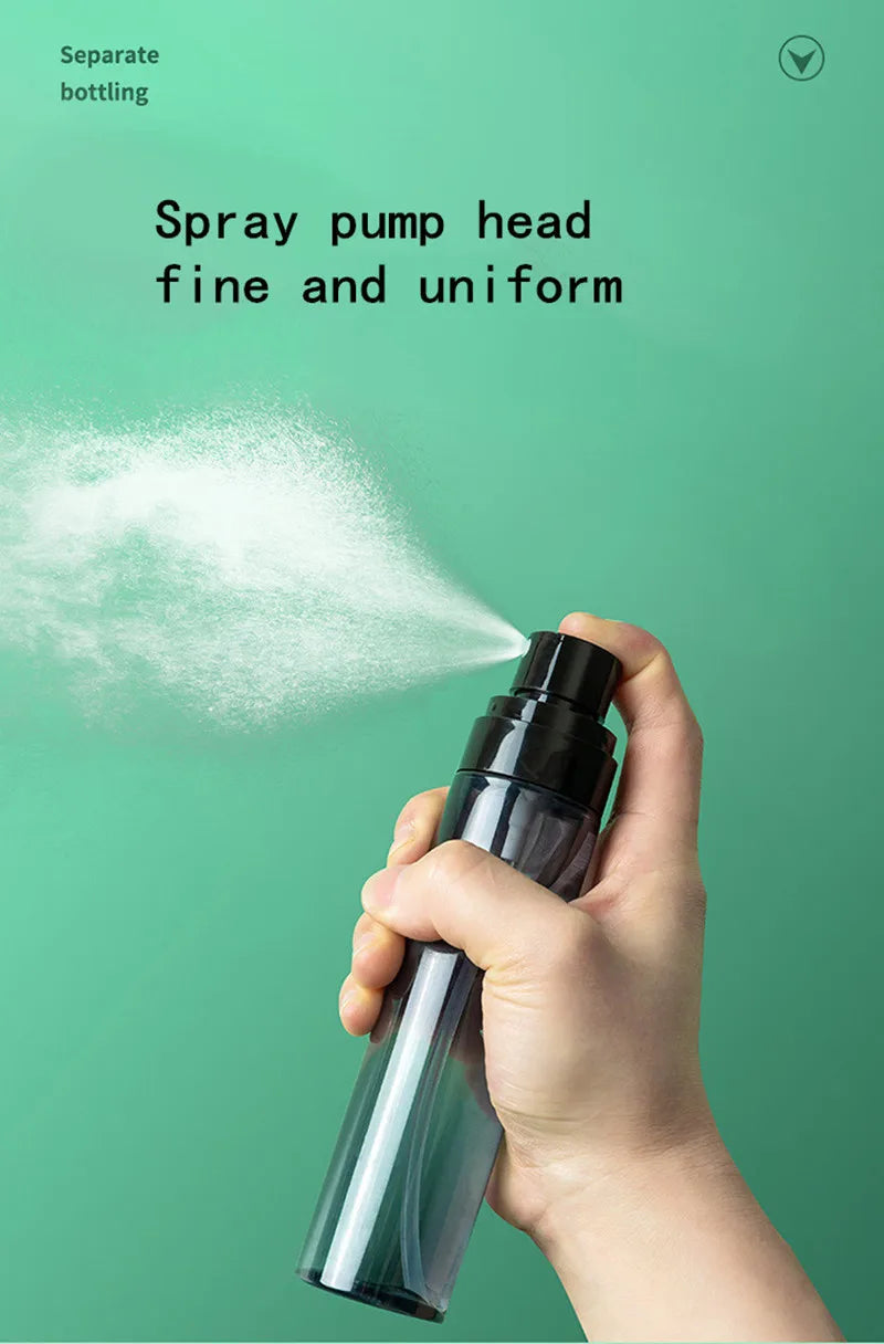 30/60/80/100/120ml Alcohol Sterilised Spray Bottle Cosmetics Toner Dispenser Bottle On-the-go Spray Empty Bottle Portable Travel