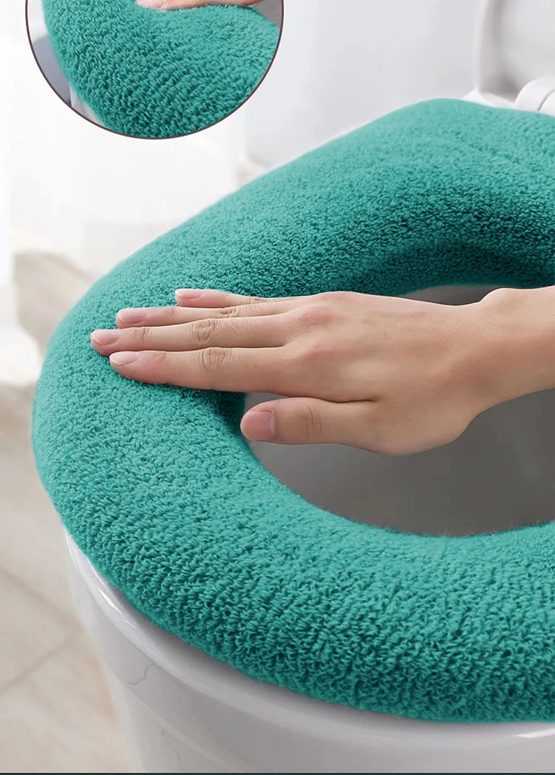 Toilet Seat, Thick, Warm, with Handle, Soft, Can Be Washed Repeatedly, Universal, Easy To Install, Hygienic, Wholesale Available