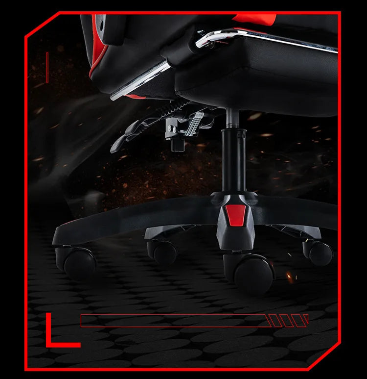 Gaming Chair For Video Game Or Office With Lumbar And Cervical Cushion Ergonomic Adjustable In Height And Reclining  Adjustable