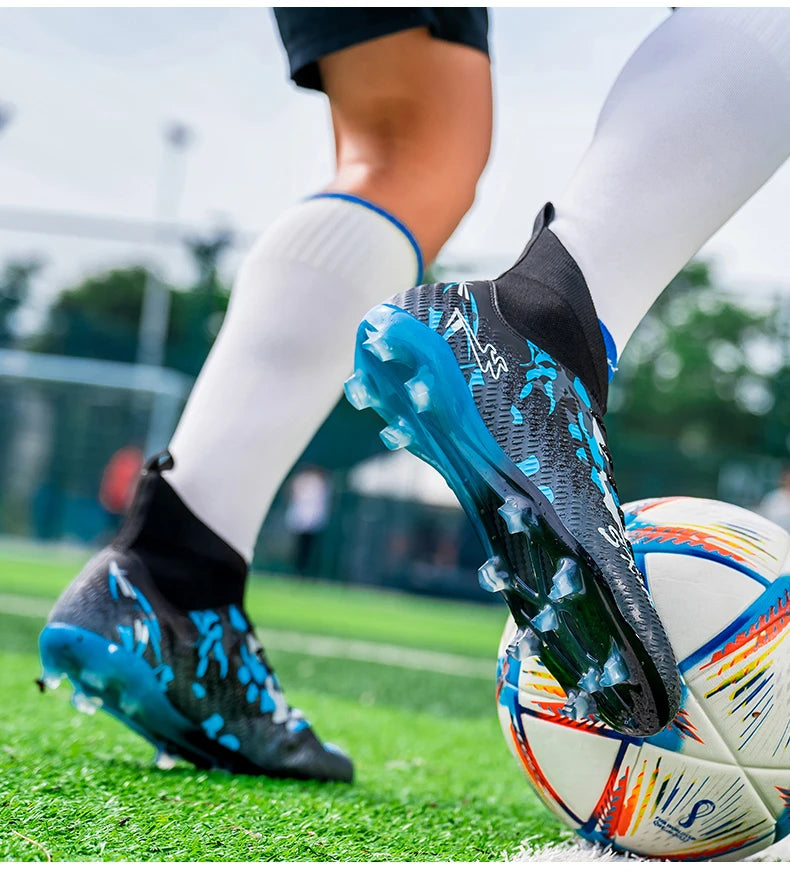 FG Studs Double Star Soccer Cleats with Anti Slip Grip for Superior Traction and Stability on Field