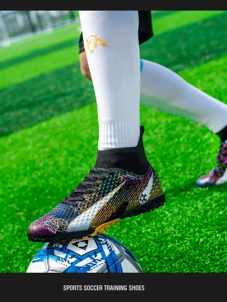 Men Soccer Shoes Kids Football Boots Women Professional Soccer Cleats Antiskid Chaussure TF/FG Outdoor Athletic Football Shoes