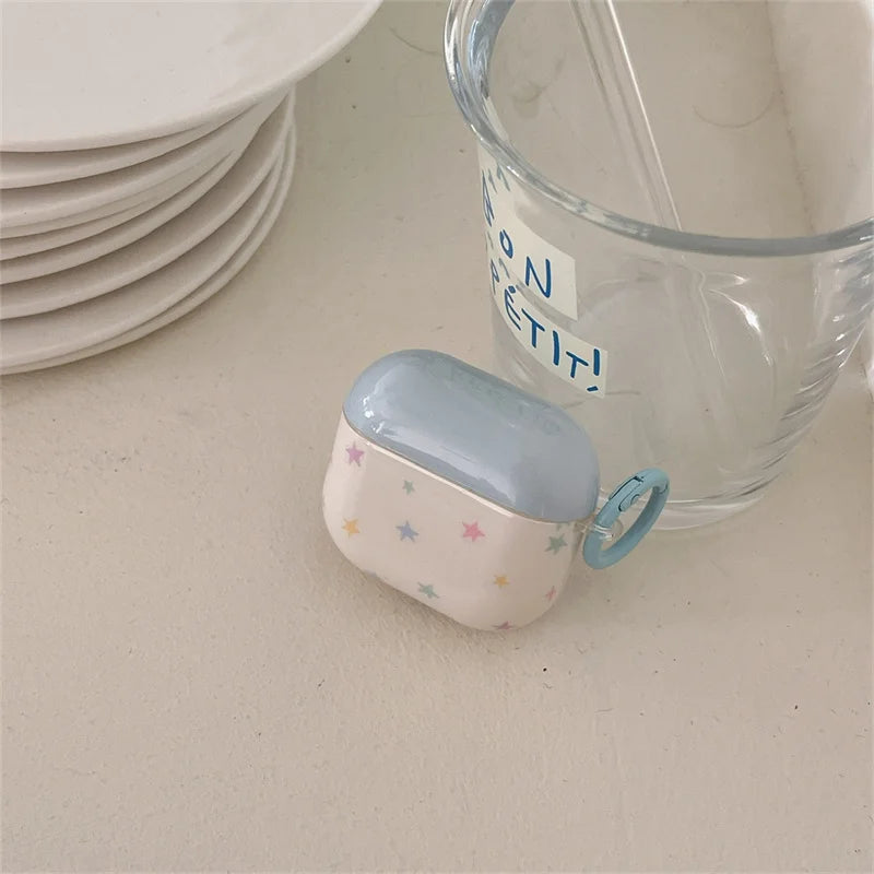 Colorful Stars For iPhone Headphone Case Airpods4 Wireless Bluetooth Headphone Case Airpodpro2 iPod Headphone Case Airpods3 Case