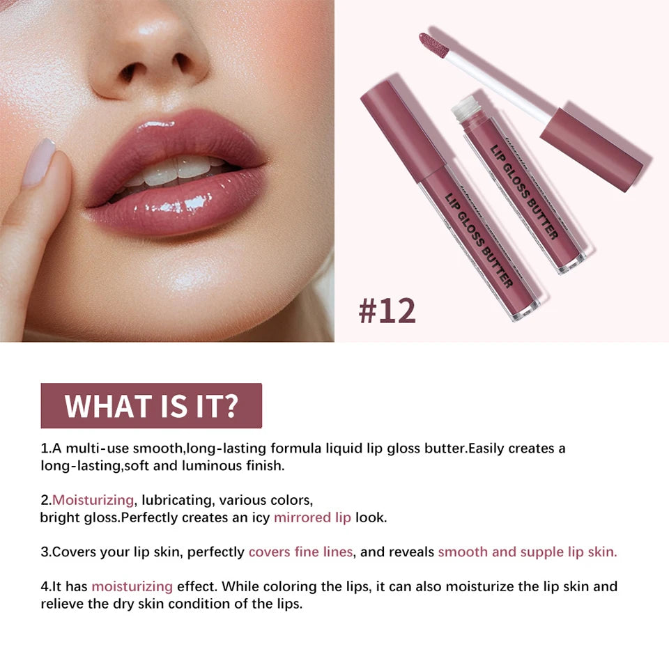 Lip Plumping Gloss Lip Glosses Moisturizing Lubricating Various Colors Bright Lip Tint Long Lasting Lipgloss Cosmetics