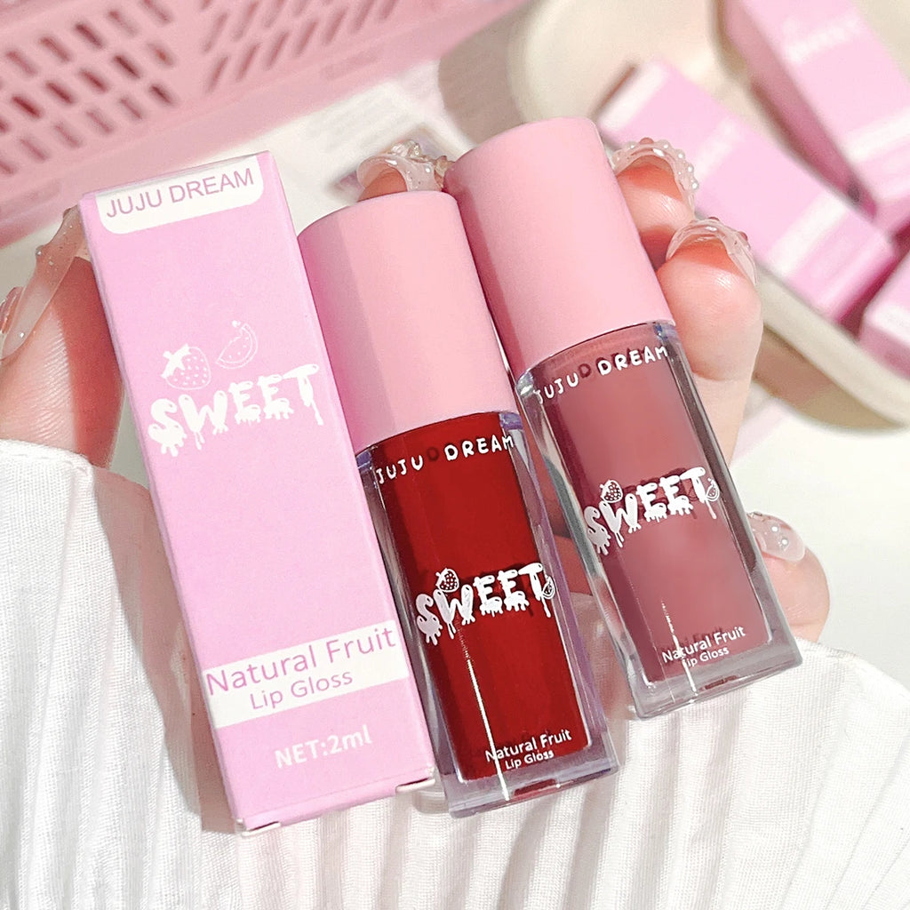 Glossy mirror lip gloss, nude lip gloss, moisturizing, brightening complexion, waterproof, long-lasting for a flawless finish