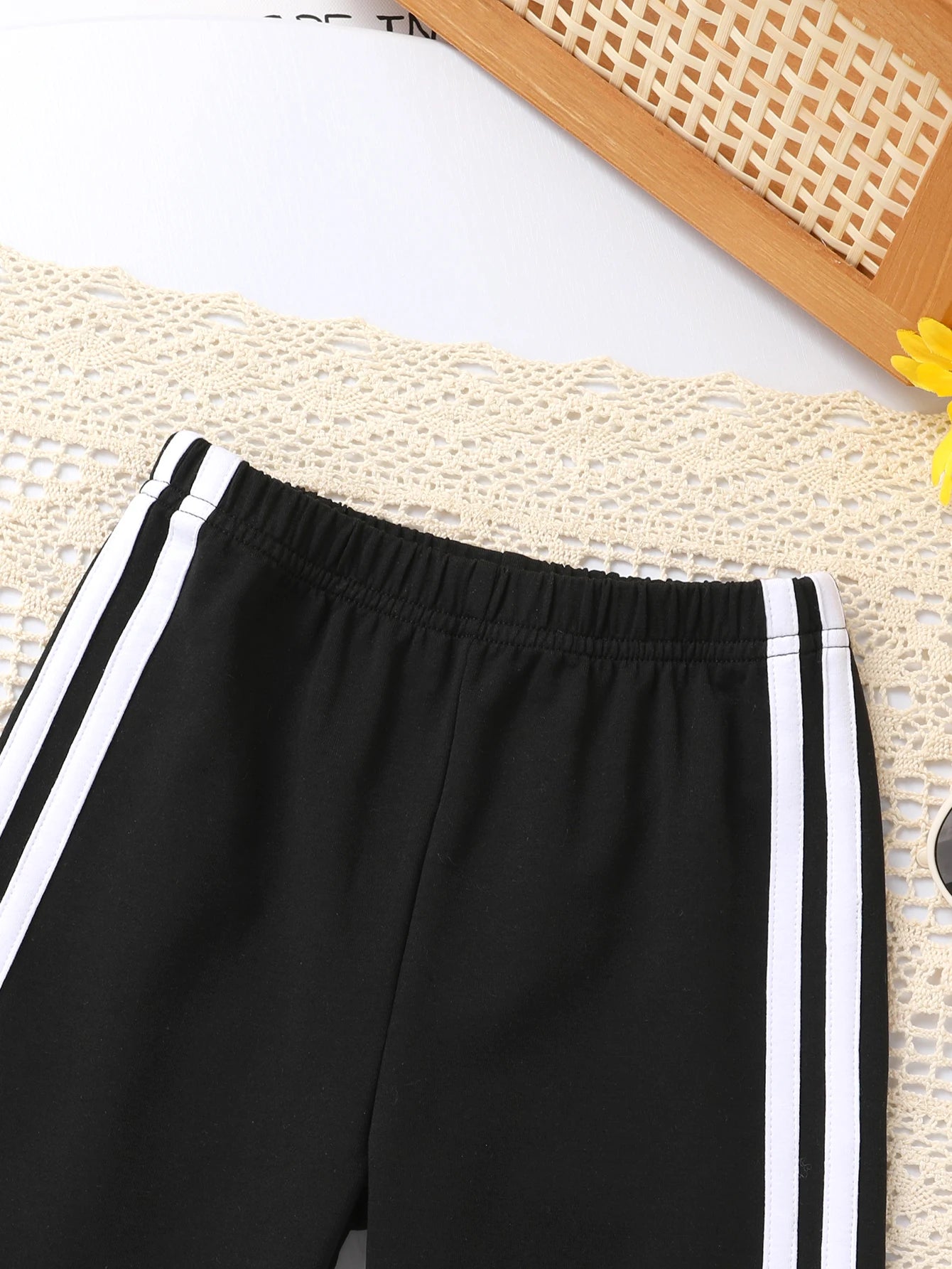 Baby Girls' Spring Outfit Set, Cute Bow Decor Long Sleeve Sweatshirt & Casual Soft Pants