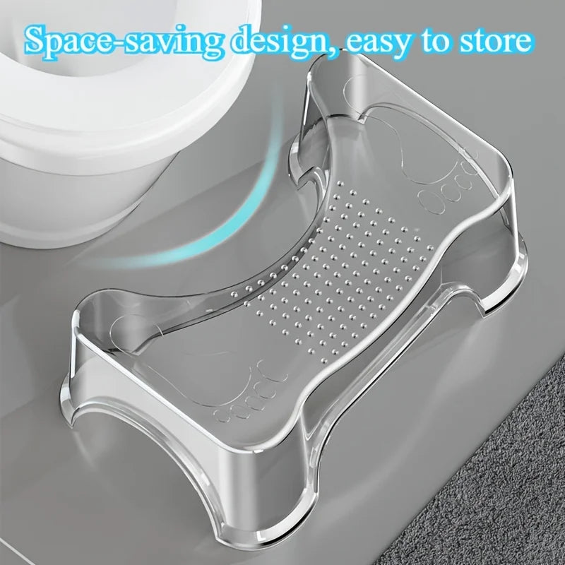 Modern Toilet Stool - Waterproof, Non-Slip Footrest for Adults & Elderly. Easy-Clean, No Electricity.