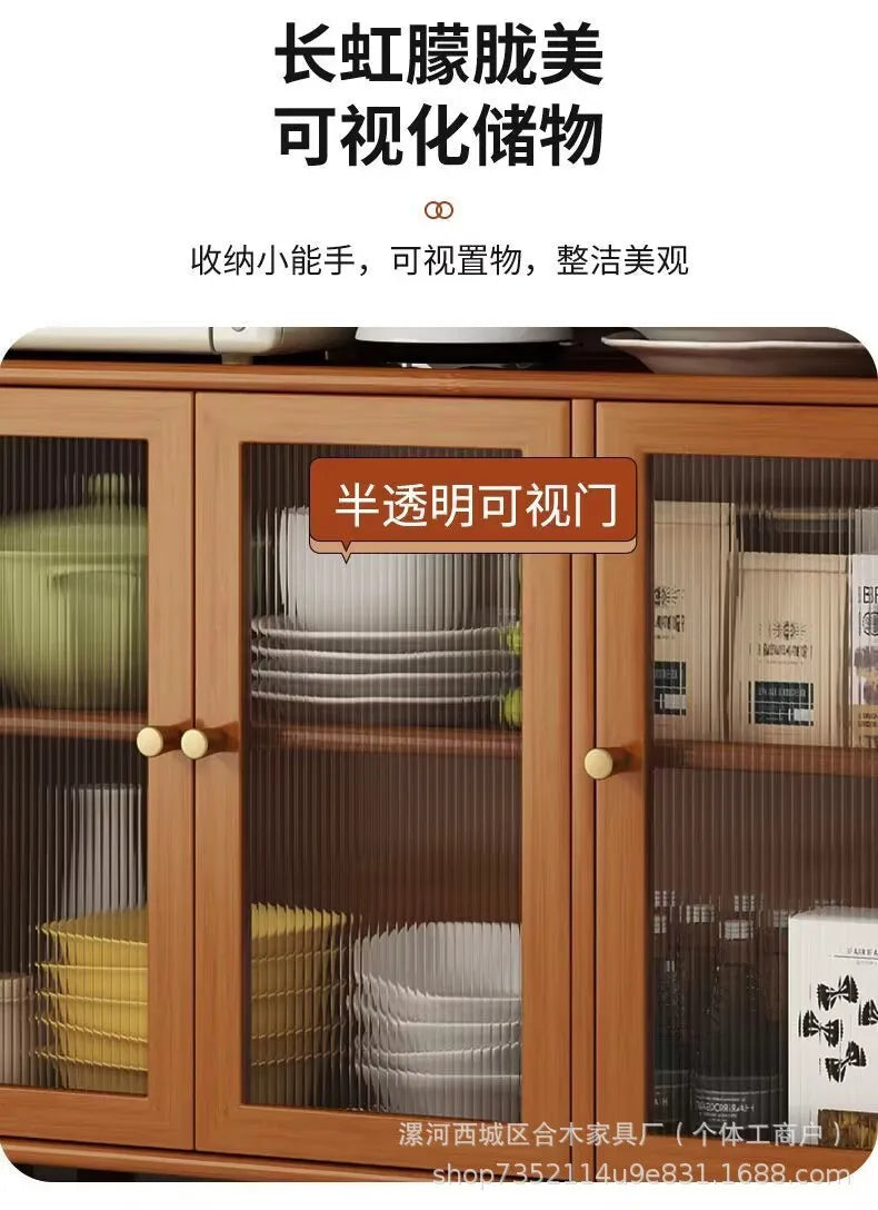 Kitchen Island Buffet Cabinet with Storage, 36.6" Large Sideboard Buffet Cabinet, Farmhouse Kitchen Cabinet Display Cabinet