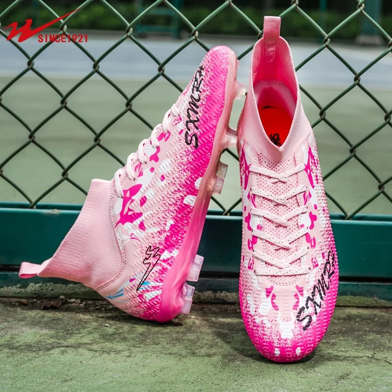 FG Studs Double Star Soccer Cleats with Anti Slip Grip for Superior Traction and Stability on Field