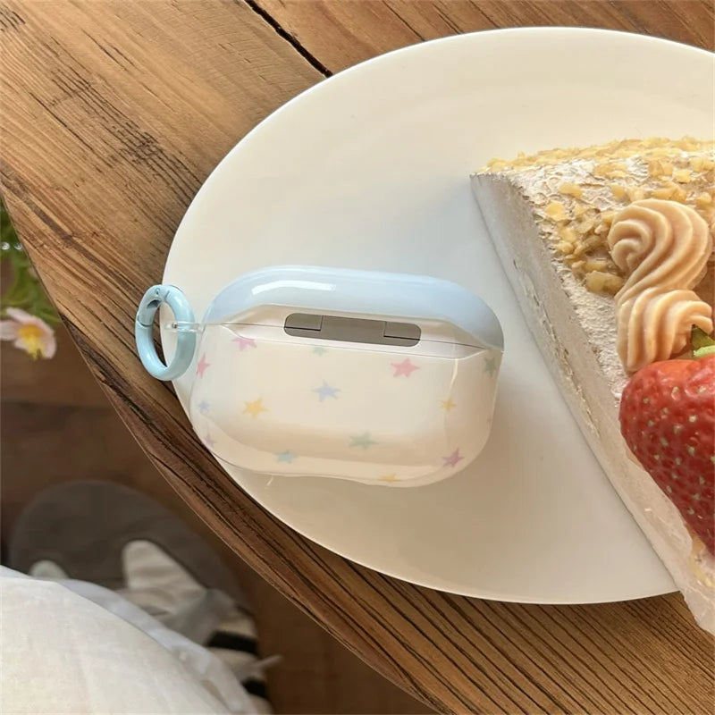 Colorful Stars For iPhone Headphone Case Airpods4 Wireless Bluetooth Headphone Case Airpodpro2 iPod Headphone Case Airpods3 Case