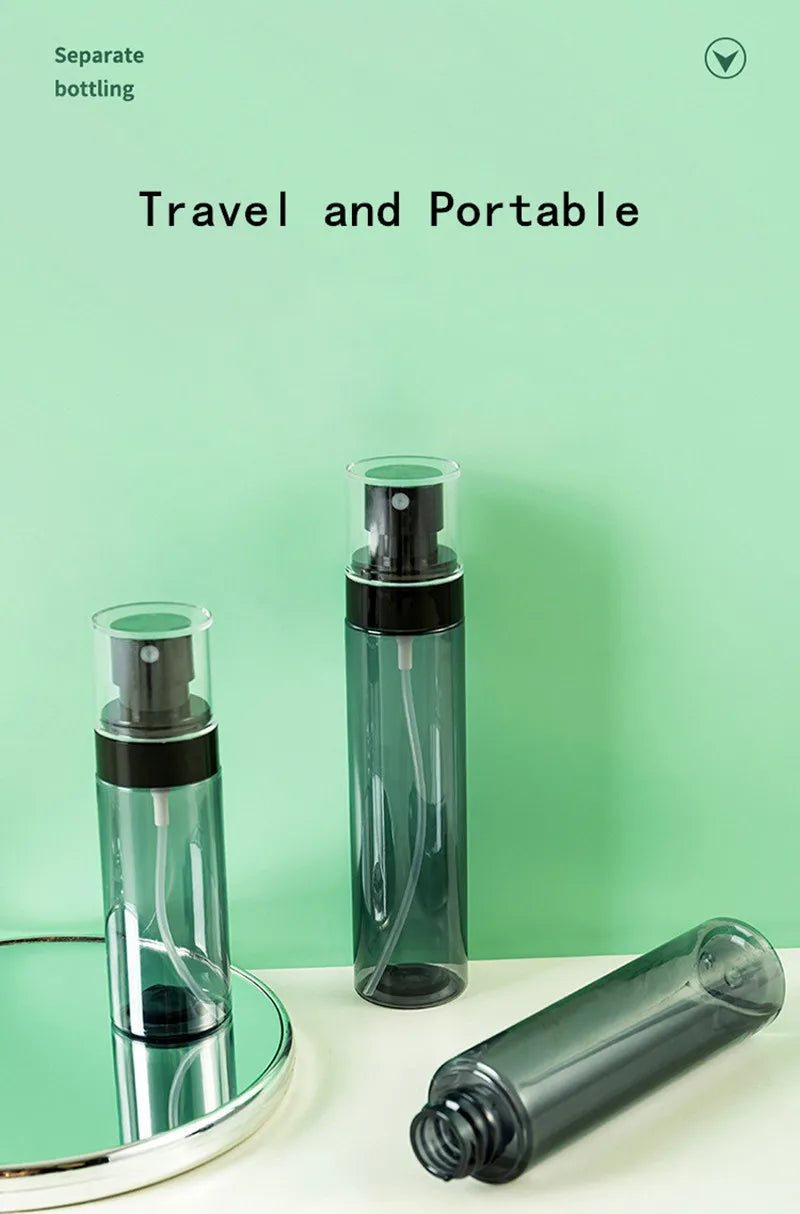 30/60/80/100/120ml Alcohol Sterilised Spray Bottle Cosmetics Toner Dispenser Bottle On-the-go Spray Empty Bottle Portable Travel