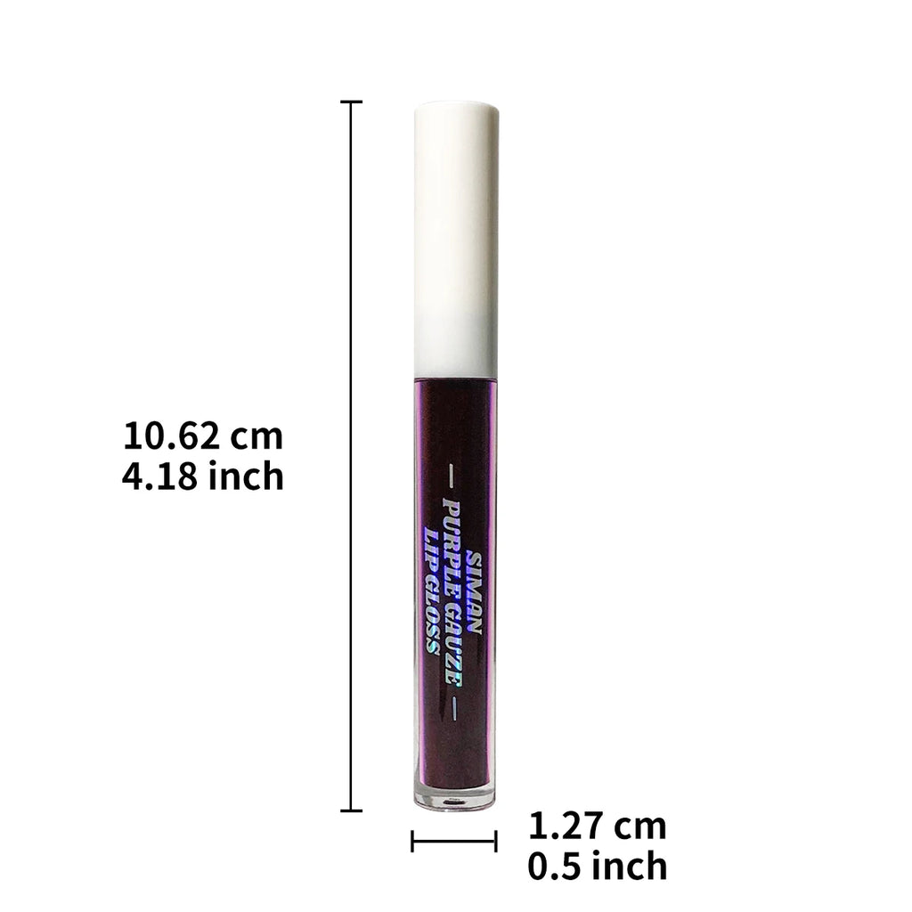 1/3 pcs peel off lip gloss, blue-purple, matte, long-lasting, waterproof, moisturizing - the Perfect gift，Halloween stage makeup