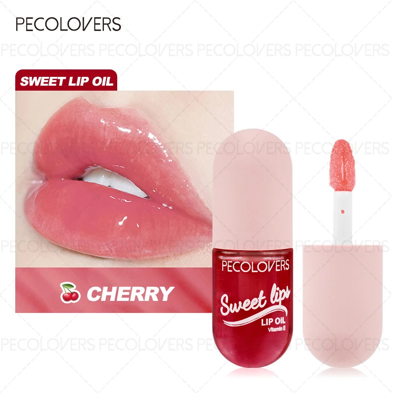 1PC Moisturizing Lip Gloss, High Gloss, Non-sticky, Lightening Lip Lines, Fruity Flavor, Suitable for Autumn and Winter Use