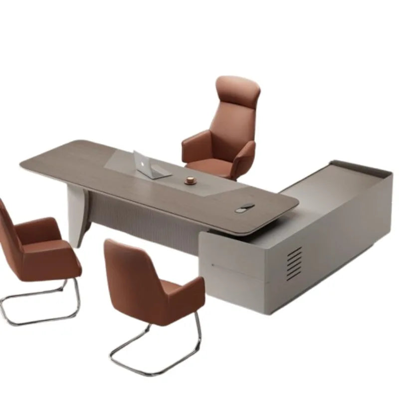 Contemporary Gaming Office Desk Luxury Modern Design Comfortable Workspace Organizer Escritorio Home Office Use Muebles Oficina