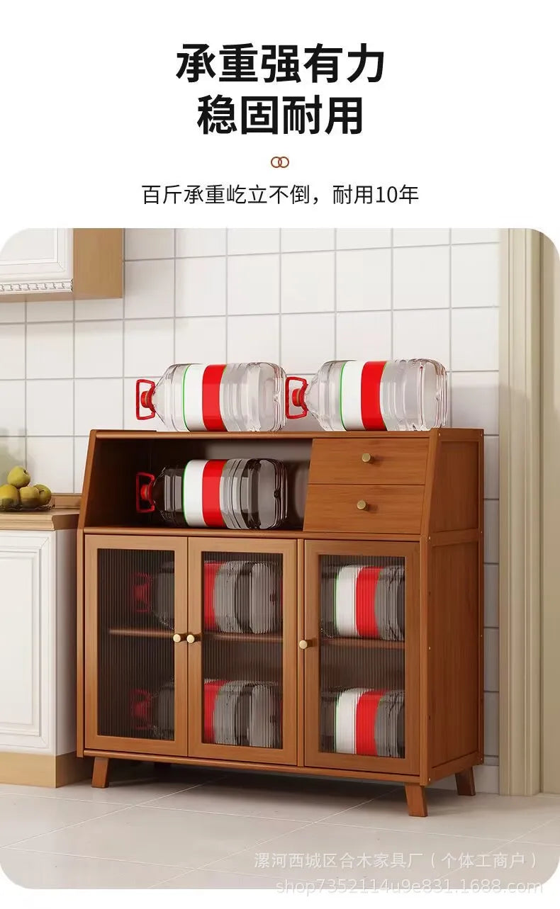 Kitchen Island Buffet Cabinet with Storage, 36.6" Large Sideboard Buffet Cabinet, Farmhouse Kitchen Cabinet Display Cabinet