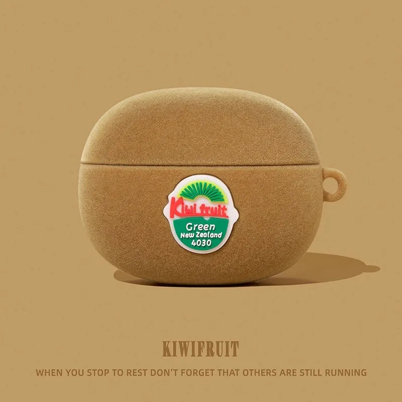 For Airpods 1 2 3 4 Pro Pro 2 kiwi fruit Silicone Earphone Case Accessories Cover