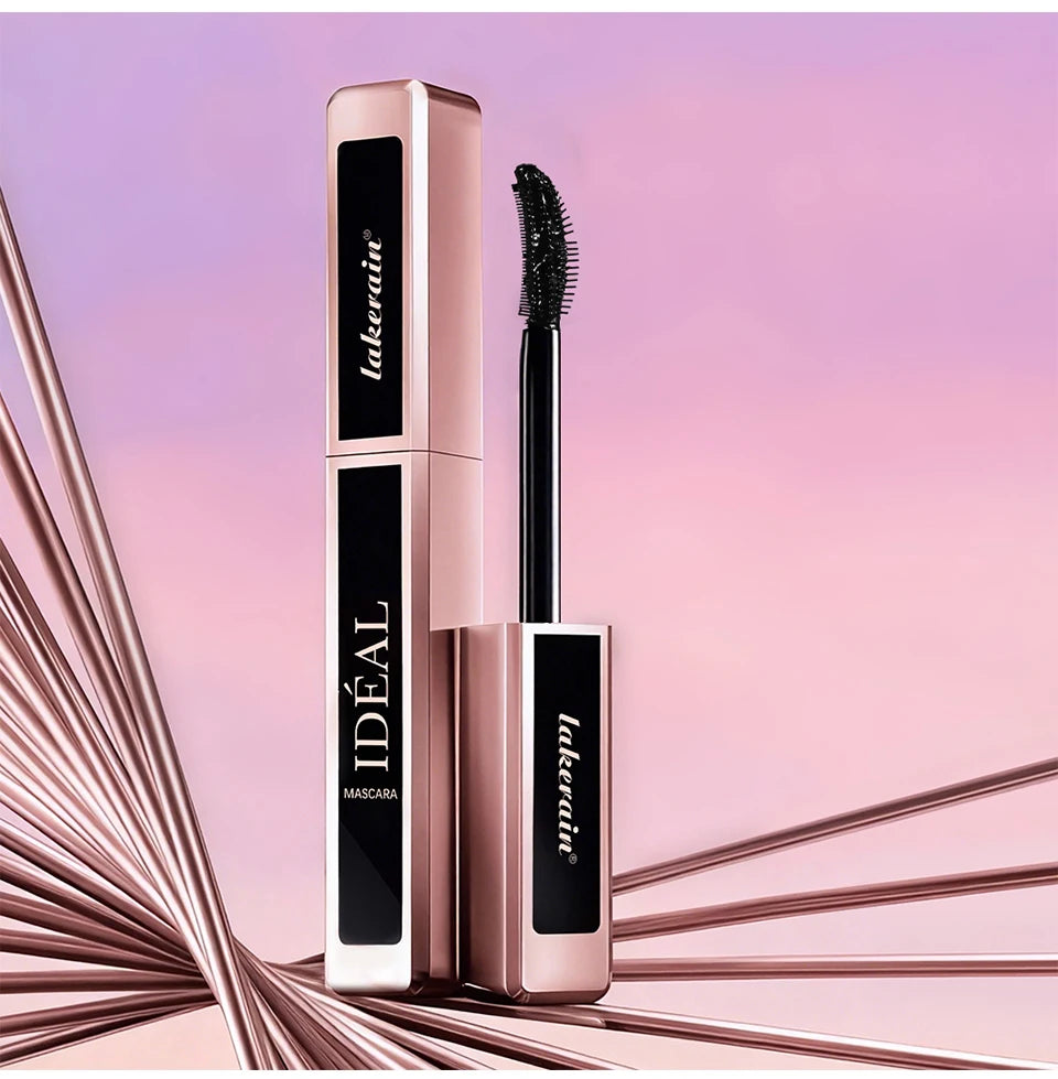 Lakerain Lengthening Volumizing Mascara Fan Shaped Makeup Effect Long Lasting  Clump-Free Lashes Suitable for All Skin Tones