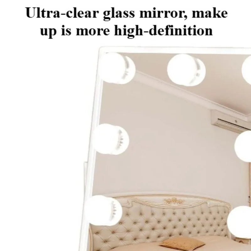 Smart Makeup Mirrors Adjustable Desktop Fill Light Led Mirrors with Magnetic Attraction Magnifying Glass Bedroom Decorations